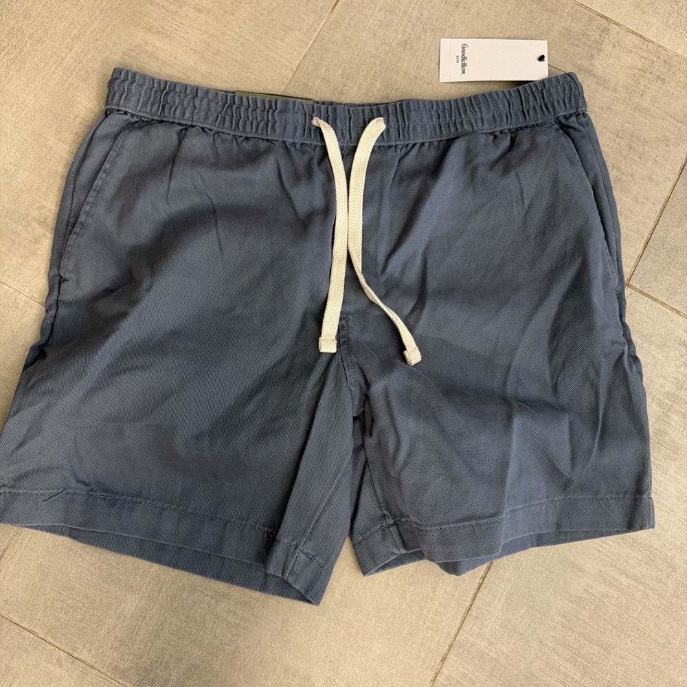 Goodfellow & Co The Vintage Collection Pull On Shorts Blue 7" Men's Size Large